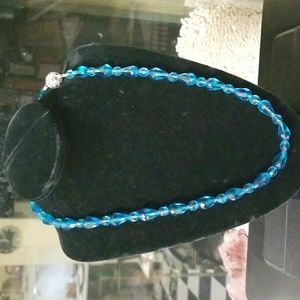 Deb Crystal Aqua Necklace